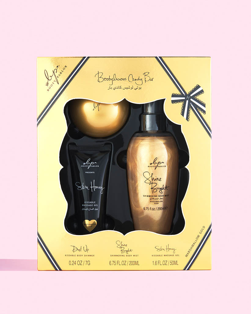 Bootylicious Candy Bar Marshmallow Gold Gift Set
